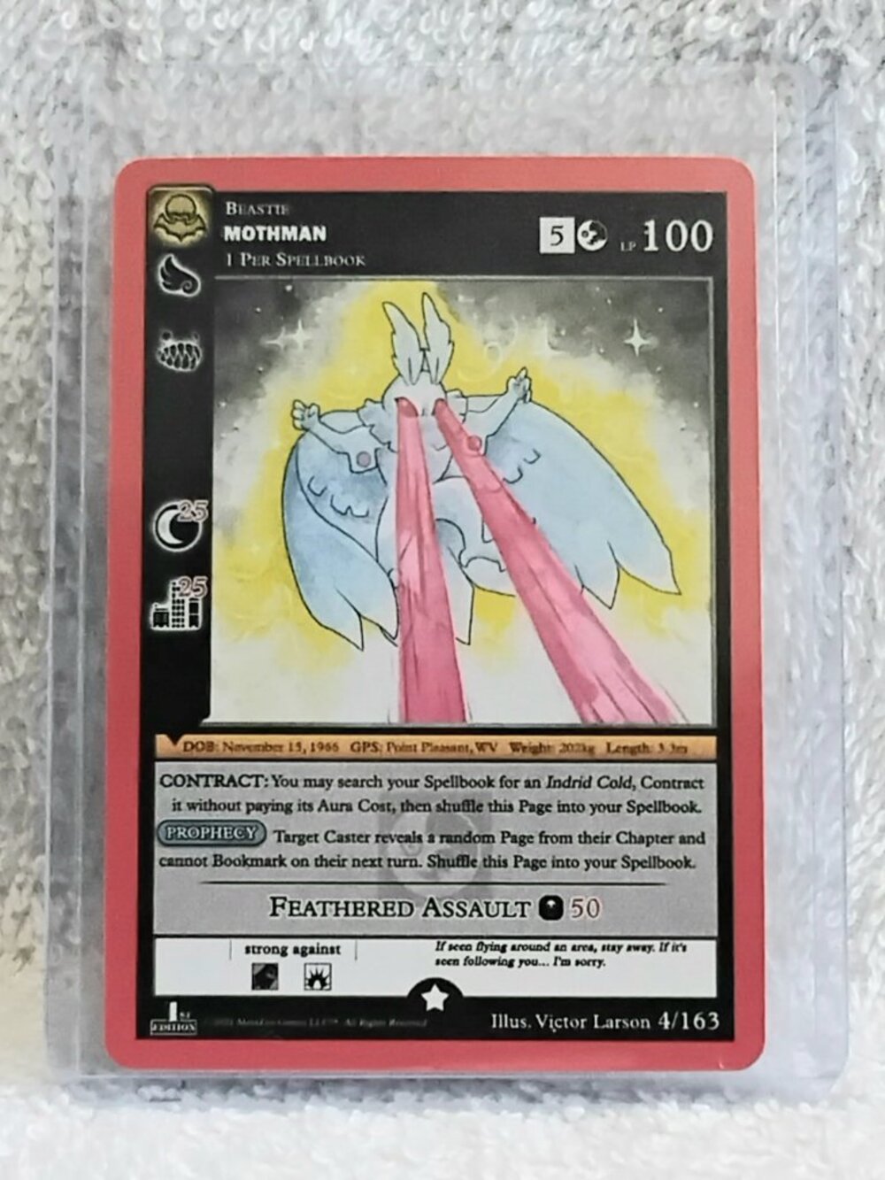 5/$20 Mint 2021 Mothman Rare Metazoo Card 4/163!!